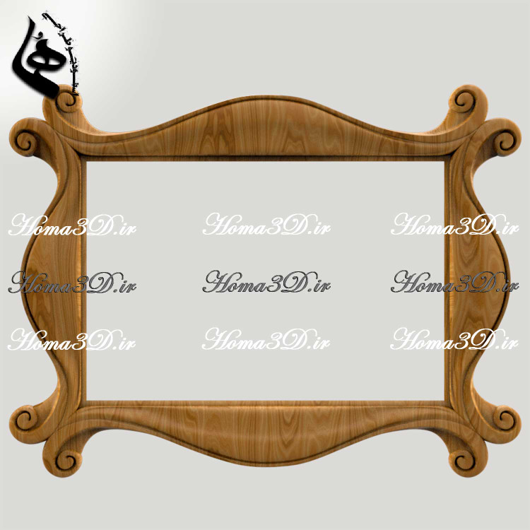 فایل CNC پنل فریم سنتی پنل گلدار مناسب حکاکی چوب