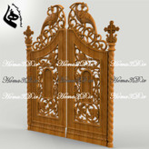 طراحی 3بعدی درب چوبی برای تولید با CNC