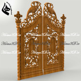 طراحی 3بعدی درب چوبی برای تولید با CNC