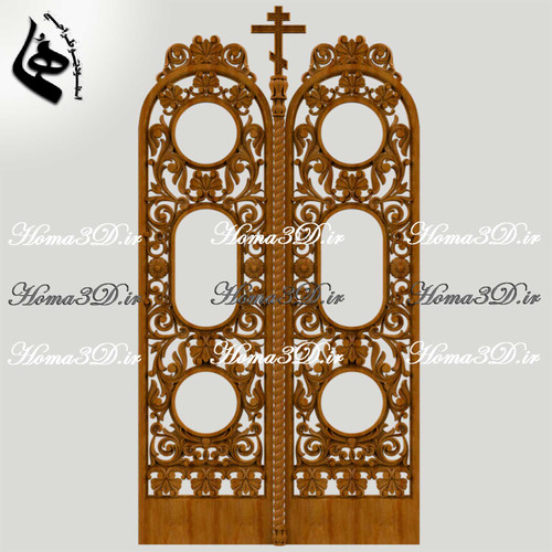دربهای چوبی برای دکوراسیون – تولید درب منبتی با CNC (فایل دیجیتال STL)