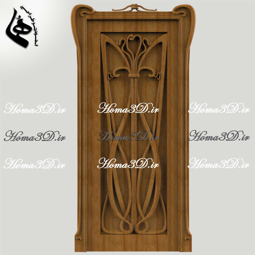 دربهای چوبی برای دکوراسیون – مدلهای سهبعدی درب منبتی