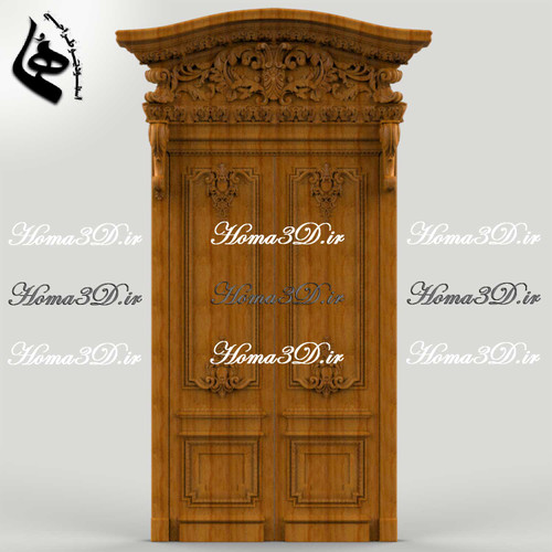 طراحی دربهای داخلی چوبی، دربهای منبتی برای پروژههای داخلی