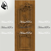 تکنیکهای منبتکاری درب چوبی | تولید درب با دستگاه CNC