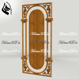 دربهای چوبی با جزئیات منبتکاری – فایلهای سهبعدی STL برای درب