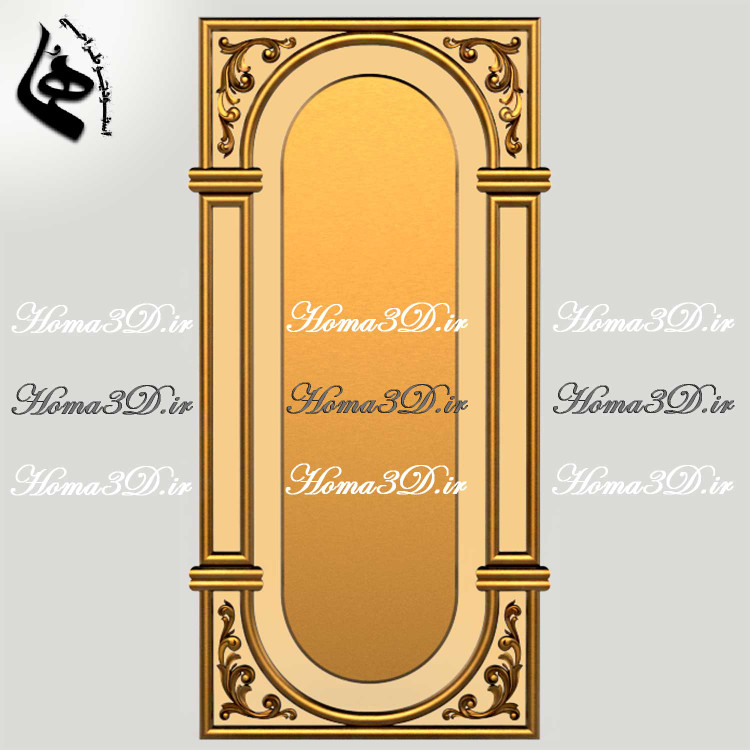 دربهای چوبی با جزئیات منبتکاری – فایلهای سهبعدی STL برای درب