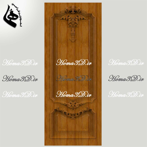 دربهای نئوکلاسیک چوبی – فایل سهبعدی STL برای تولید حرفهای