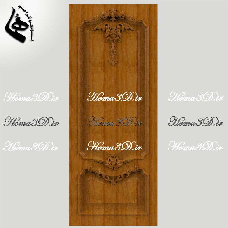 دربهای نئوکلاسیک چوبی – فایل سهبعدی STL برای تولید حرفهای
