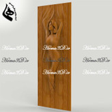 پروژههای طراحی درب چوبی با الهام از آناتومی بدن بانوی زیب