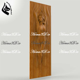 پروژههای طراحی درب چوبی با الهام از آناتومی بدن بانوی زیب