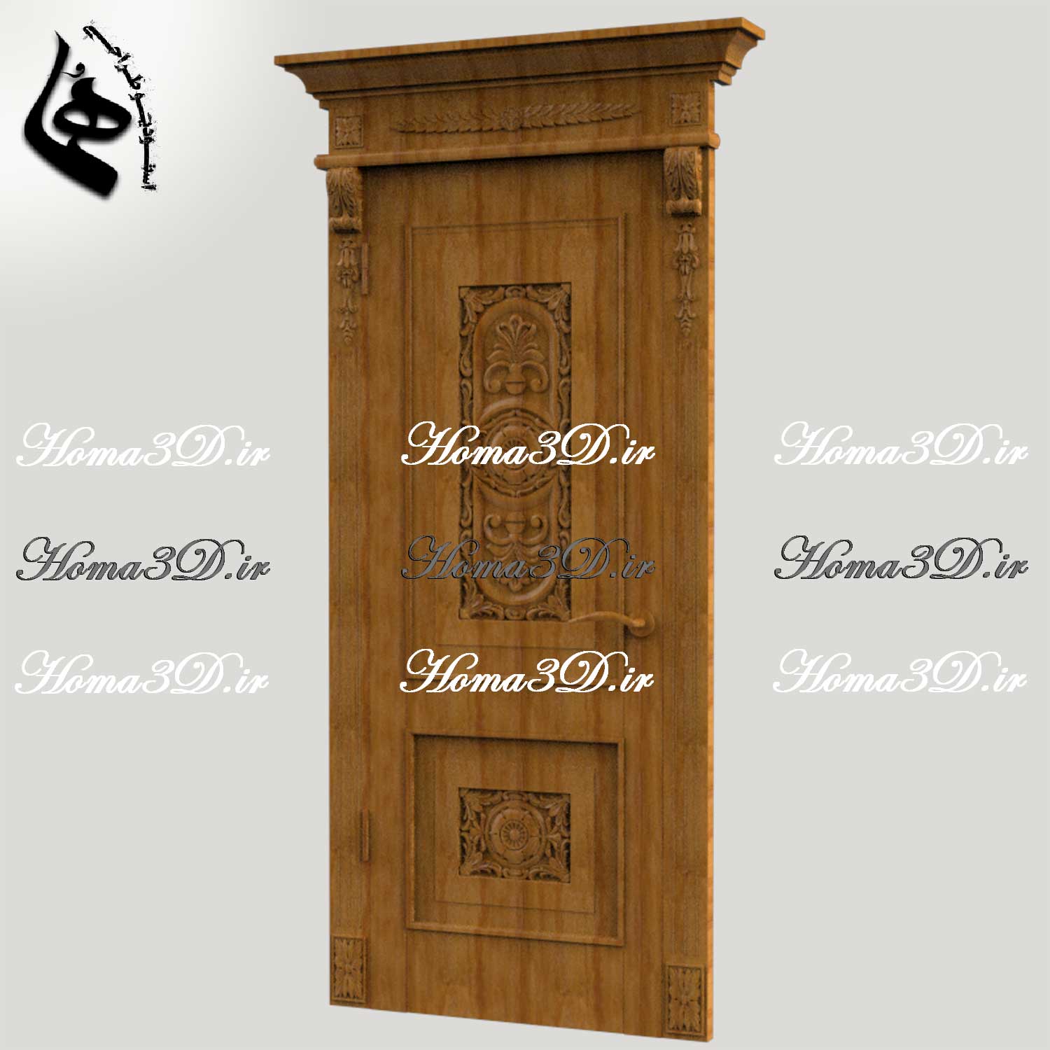 درب‌های ورودی منبت‌کاری شده | درب‌های چوبی با کیفیت بالا