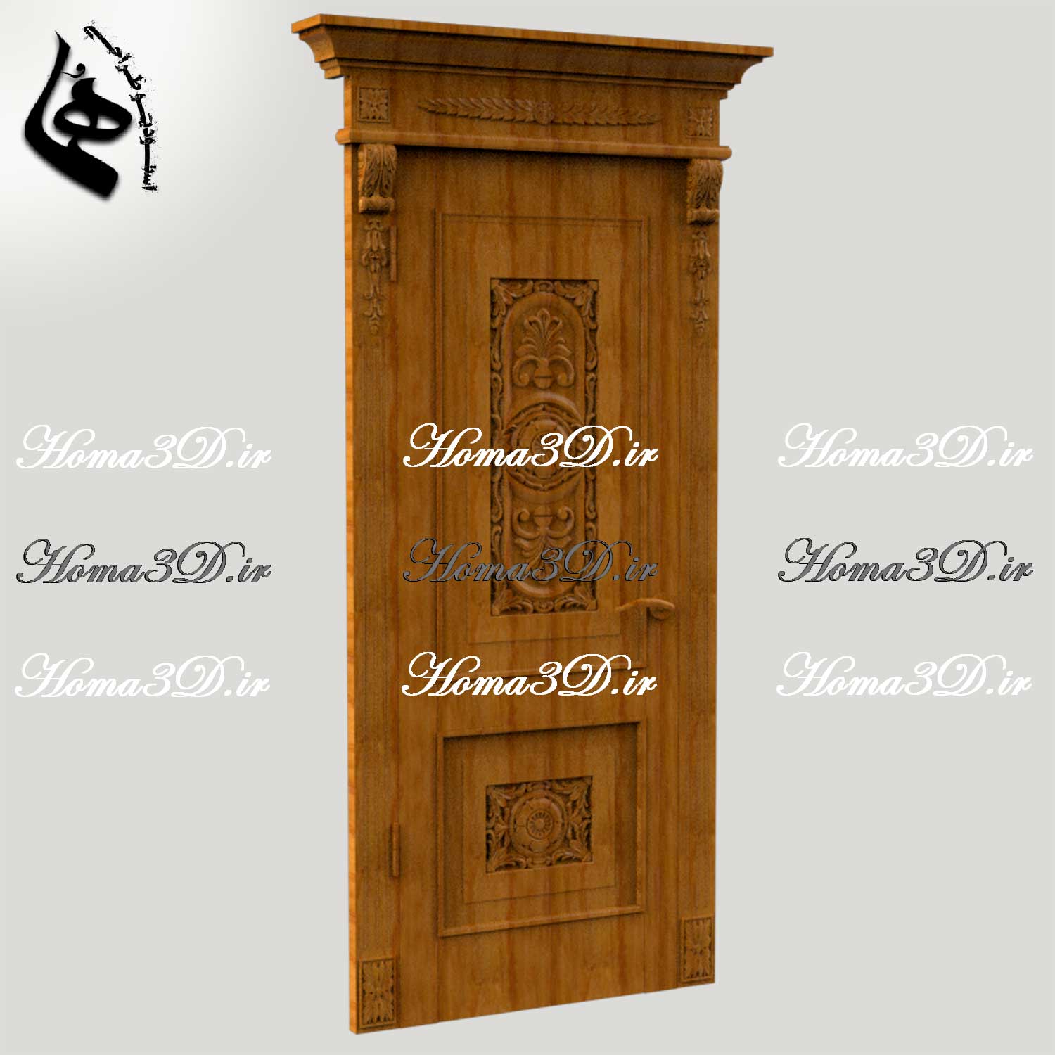 درب‌های ورودی منبت‌کاری شده | درب‌های چوبی با کیفیت بالا