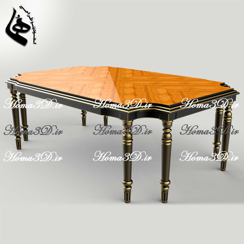 خرید فایل طراحی استیال (STL) میز جلومبلی لوکس مدرن برای ماشینآلات سیانسی چوب