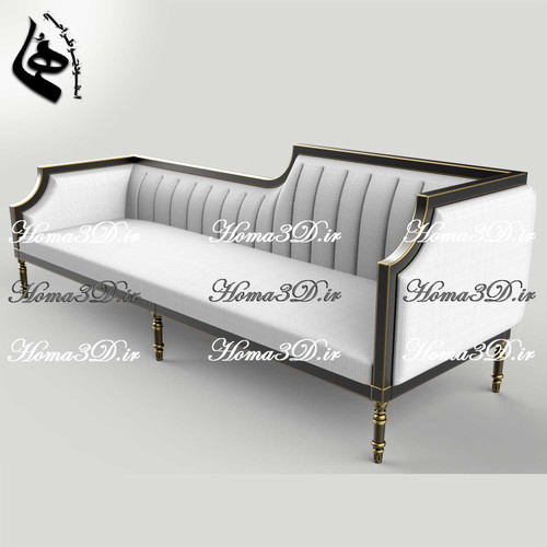 طراحی 3 بعدی کاناپه لوکس با فریم زیبا و قالب کشی خاص مدرن و پرفروش