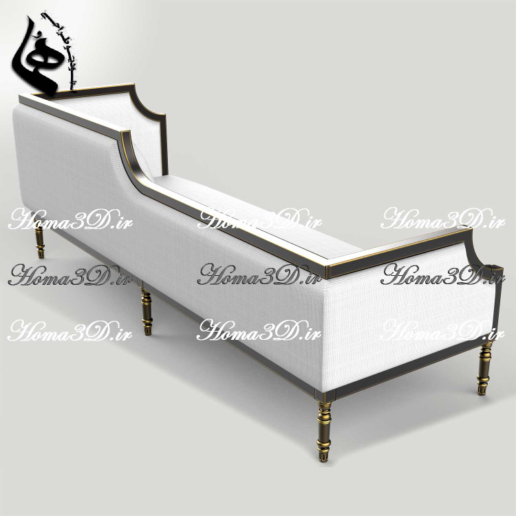 طراحی 3 بعدی کاناپه لوکس با فریم زیبا و قالب کشی خاص مدرن و پرفروش