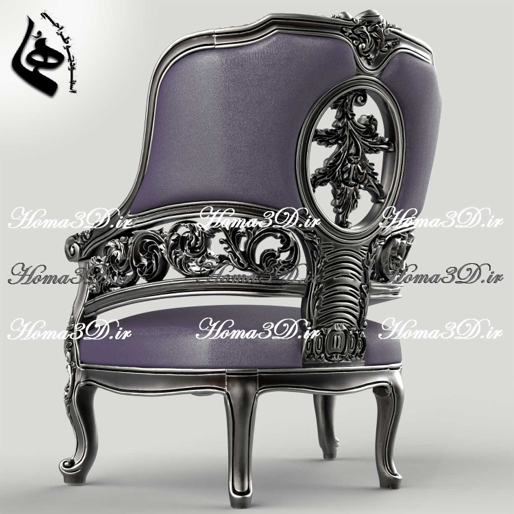 خرید و دانلود فایل طراحی 3بعدی منبت مبل لوکس ورساچ جهت تولید، رندرینگ و CNC