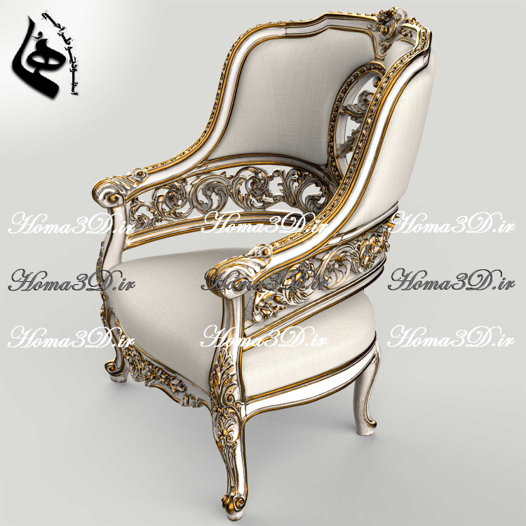 خرید و دانلود فایل طراحی 3بعدی منبت مبل لوکس ورساچ جهت تولید، رندرینگ و CNC