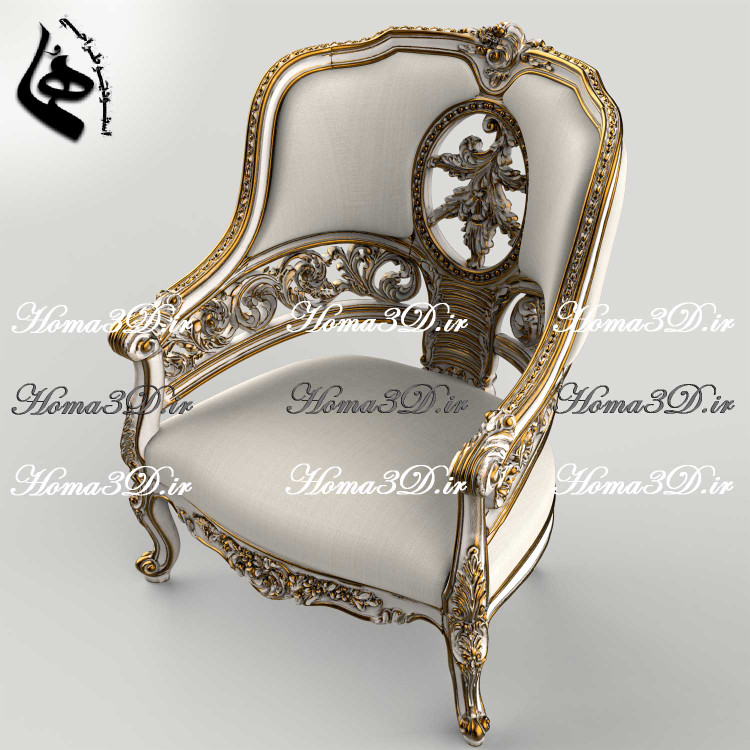 خرید و دانلود فایل طراحی 3بعدی منبت مبل لوکس ورساچ جهت تولید، رندرینگ و CNC