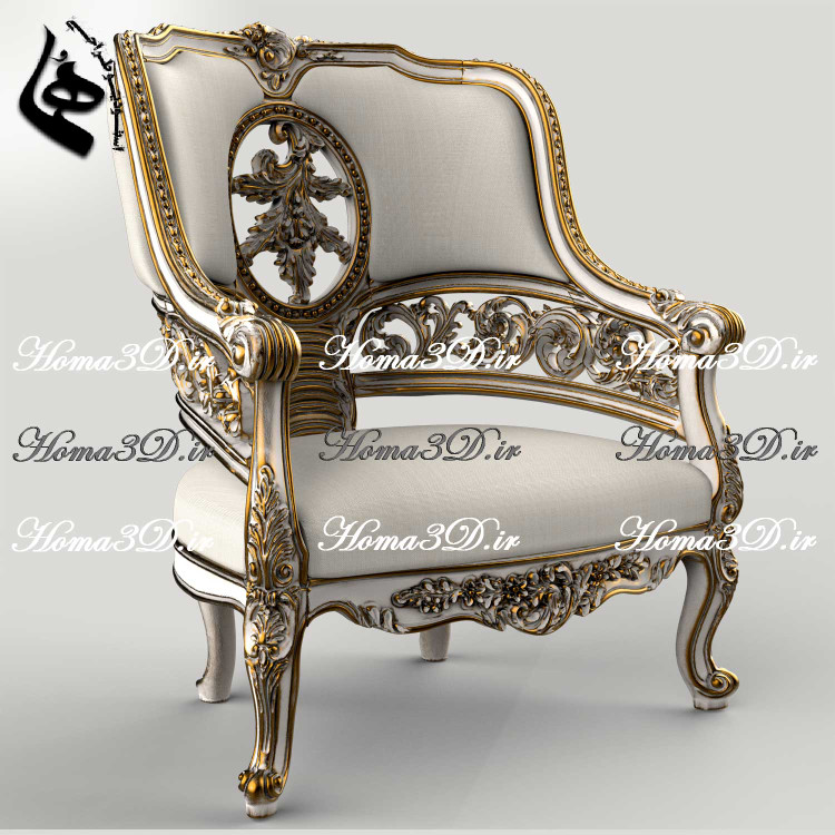 خرید و دانلود فایل طراحی 3بعدی منبت مبل لوکس ورساچ جهت تولید، رندرینگ و CNC