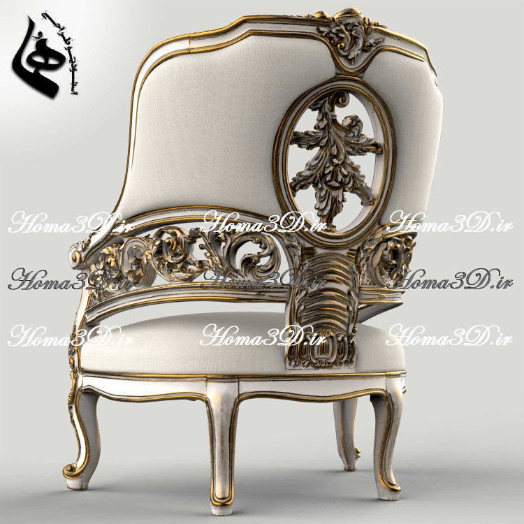 خرید و دانلود فایل طراحی 3بعدی منبت مبل لوکس ورساچ جهت تولید، رندرینگ و CNC