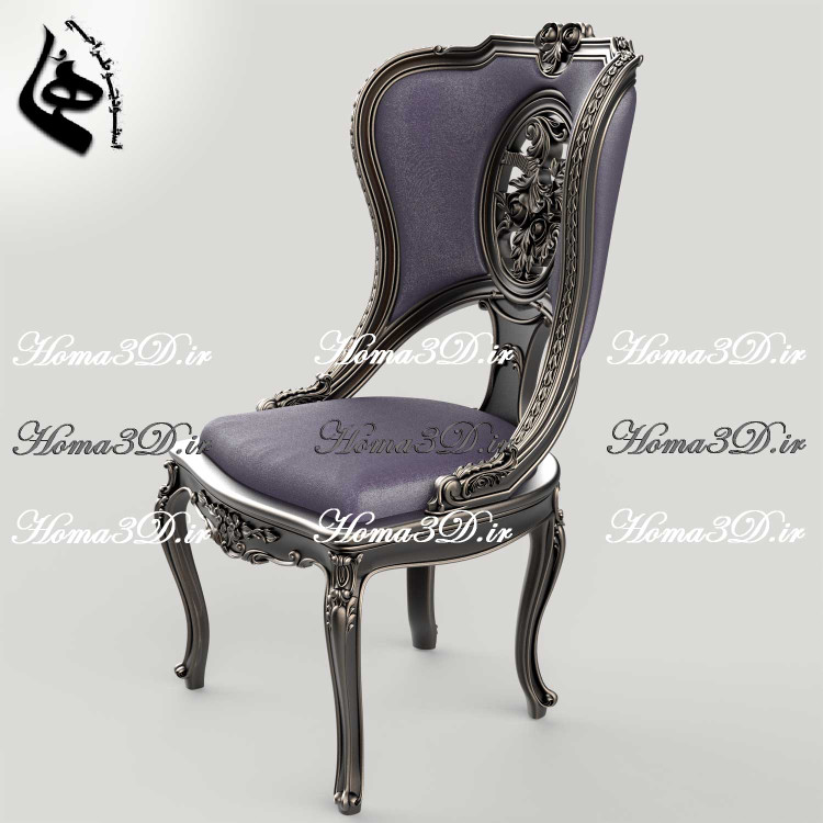 خرید و دانلود فایل طراحی 3بعدی منبت صندلی شاهنشین لوکس ورساچ جهت تولید، رندرینگ و CNC