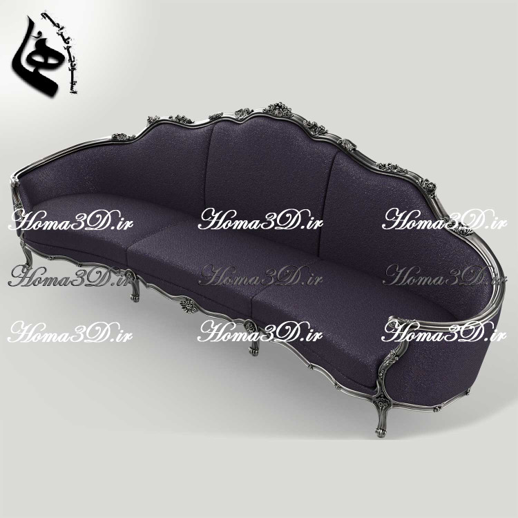 خرید و دانلود فایل طراحی ۳بعدی منبت کاناپه کینگ سایز ورساچ