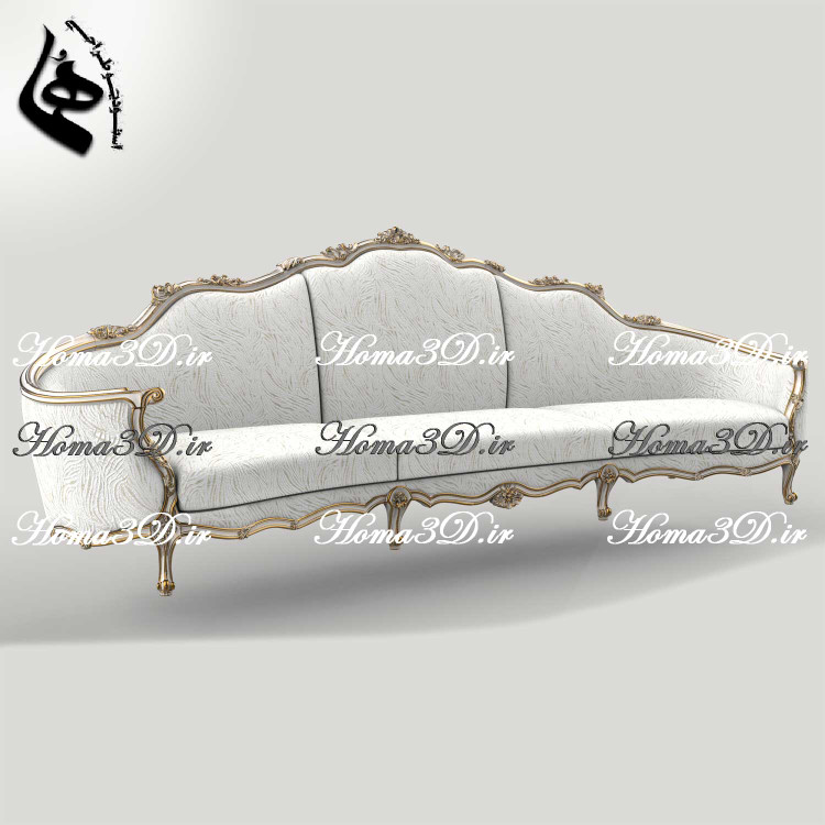 خرید و دانلود فایل طراحی ۳بعدی منبت کاناپه کینگ سایز ورساچ