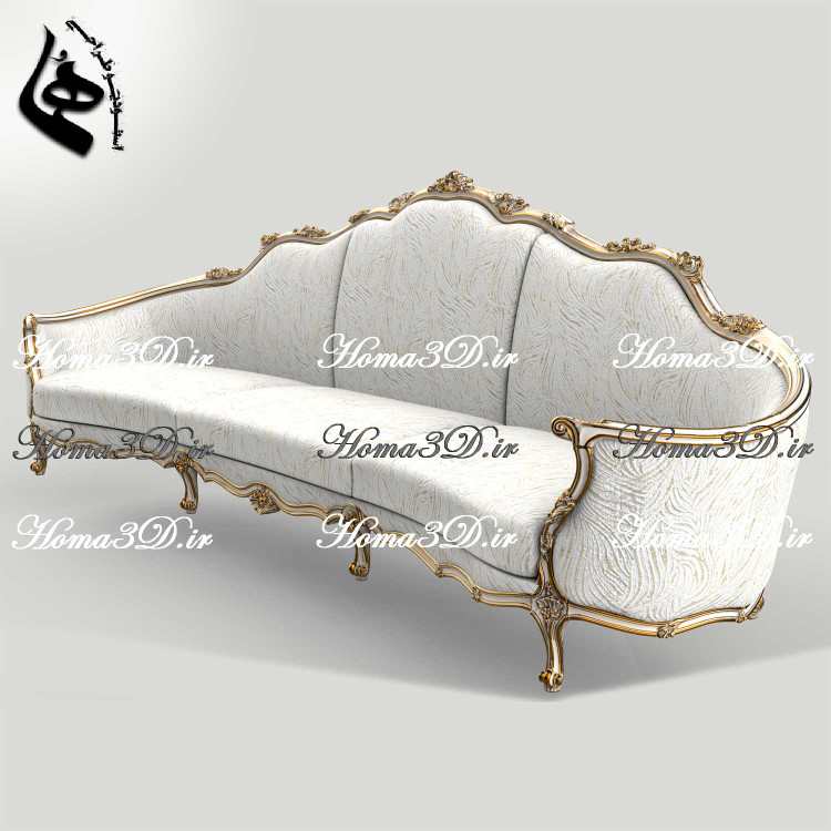 خرید و دانلود فایل طراحی ۳بعدی منبت کاناپه کینگ سایز ورساچ