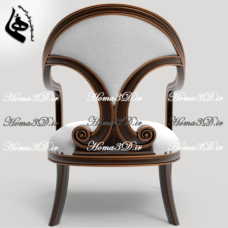 مدل 3بعدی دانلودی مبل با سبک نئوکلاسیک با استاندارد طراحی در قالبکشی مبلمان