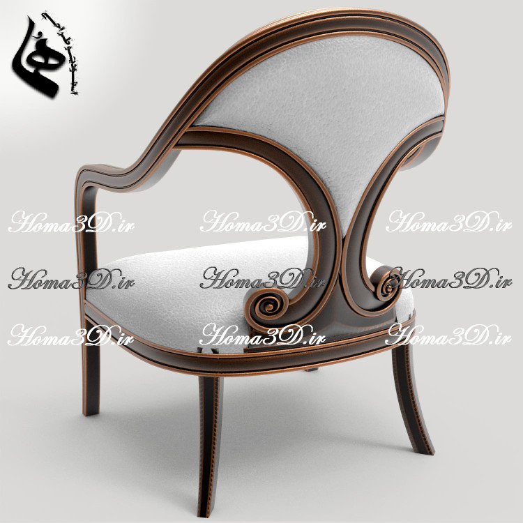 مدل 3بعدی دانلودی مبل با سبک نئوکلاسیک با استاندارد طراحی در قالبکشی مبلمان