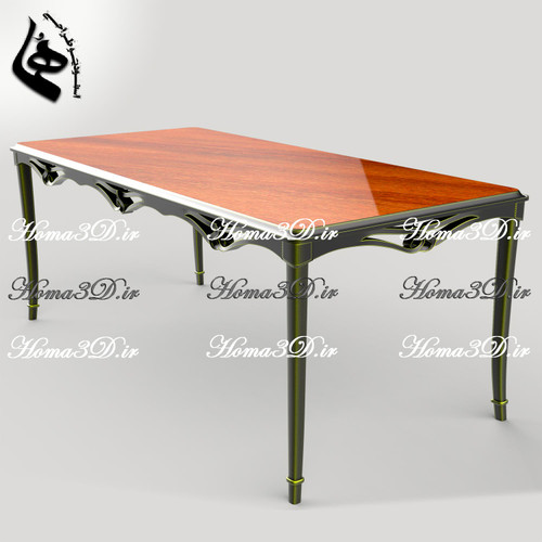 فایل طراحی دانلودی میز ناهارخوری شیک، زیبا و کاملاً هنری | جایی که فرم، کارکرد و احساس کنار هم مینشینند