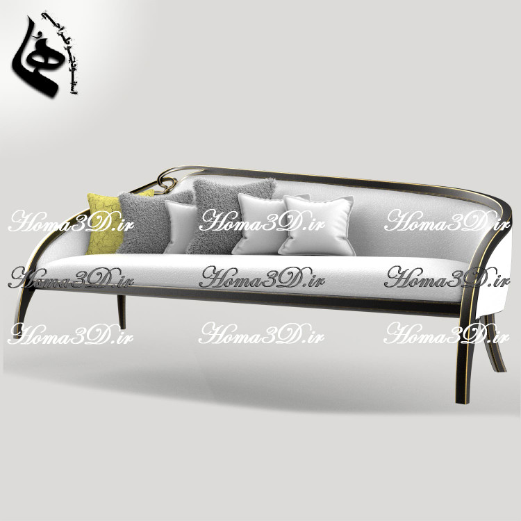 کاناپه لوکس الهامگرفته از هنر فریم و قوس؛ ترکیب جسارت طراحی با ظرافت مدرن