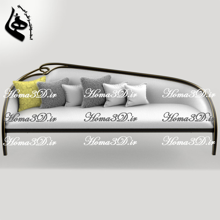 کاناپه لوکس الهامگرفته از هنر فریم و قوس؛ ترکیب جسارت طراحی با ظرافت مدرن