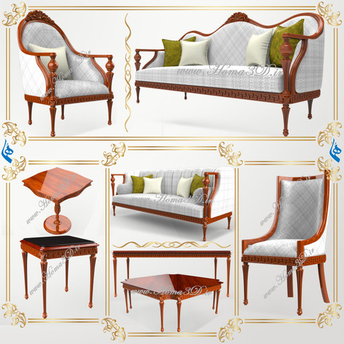 دانلود فایل طراحی سهبعدی مبل ورساچ | مجموعه کامل مبلمان ایتالیایی از استودیو طراحی هما