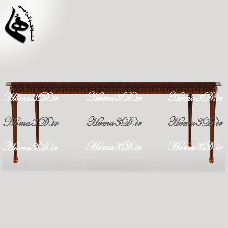 دانلود فایل طراحی میز ناهارخوری | فایل STL + قالب چوبگیری EPS,JPG | آماده تولید با CNC چوب