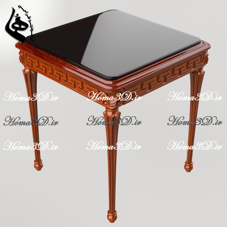 میز عسلی ورساچ | دانلود فایل STL + قالب چوبگیری | طراحی ایتالیایی برای تولید با CNC