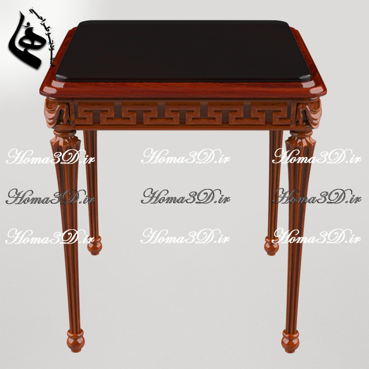 میز عسلی ورساچ | دانلود فایل STL + قالب چوبگیری | طراحی ایتالیایی برای تولید با CNC