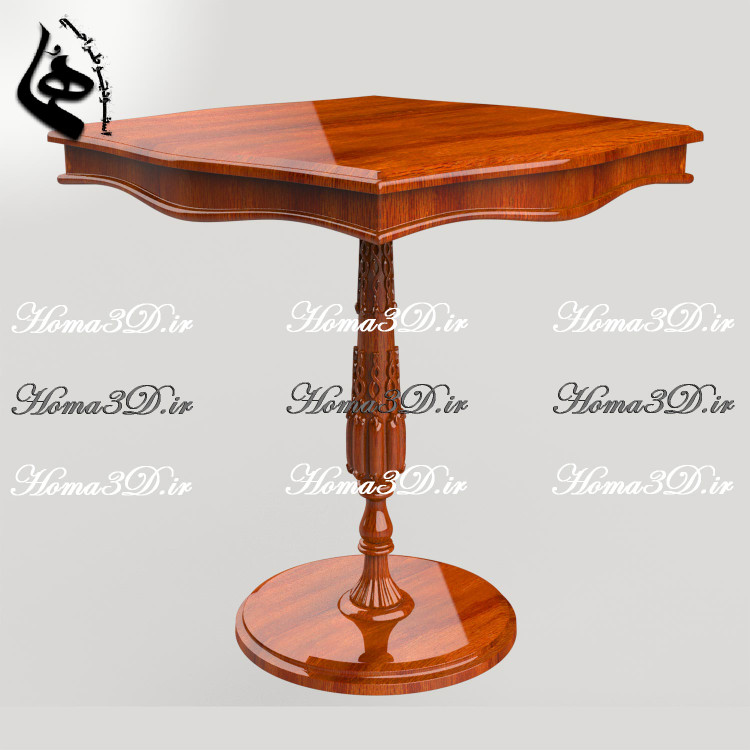 میز خاطره ورساچ | فایل STL طراحی + قالب چوبگیری | تزیین کنج پذیرایی با هنر ایتالیایی