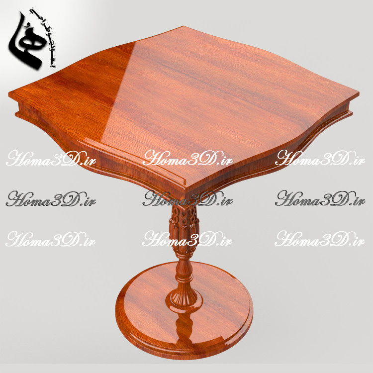 میز خاطره ورساچ | فایل STL طراحی + قالب چوبگیری | تزیین کنج پذیرایی با هنر ایتالیایی