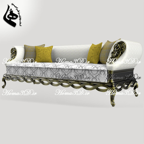 فایل مهندسی کاناپه طنابی لوکس | خروجی STL بهینهشده برای ماشینکاری CNC چوب