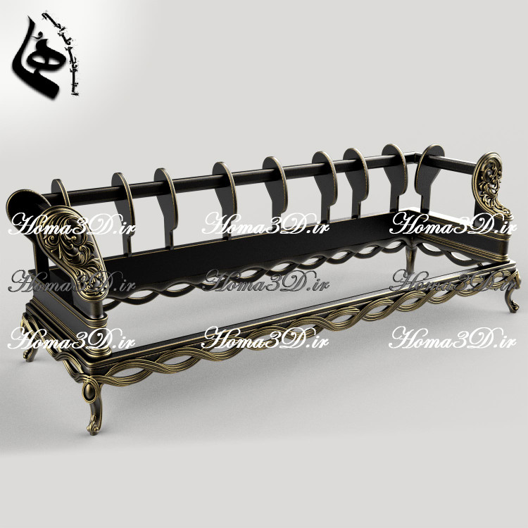 فایل مهندسی کاناپه طنابی لوکس | خروجی STL بهینهشده برای ماشینکاری CNC چوب