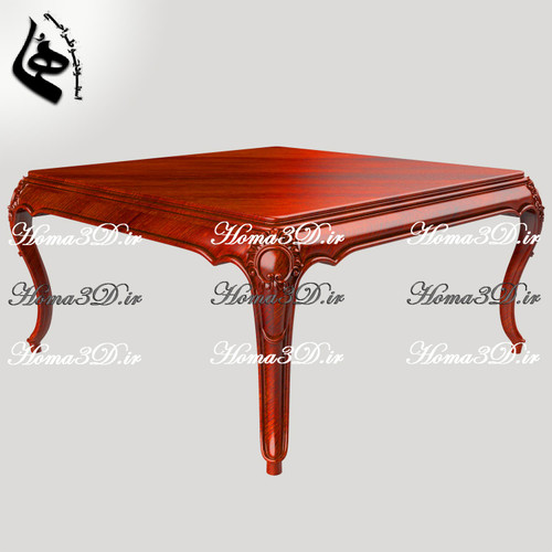 فایل طراحی سهبعدی میز جلومبلی | راهکار مهندسی برای تولید بهینه با CNC چوب