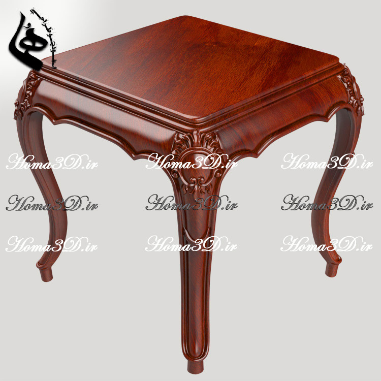 دانلود فایل مهندسی میز عسلی | پکیج کامل CAD و STL برای تولید CNC و رندر حرفهای